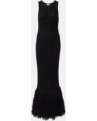 KHAITE - Fiore Silk And Cashmere Maxi Dress - Lyst