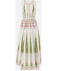 Giambattista Valli - Printed Cotton Poplin Maxi Dress - Lyst