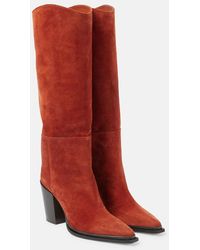 Jimmy Choo - Cece 80 Suede Knee-High Boots - Lyst