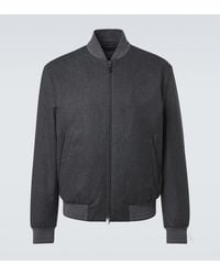 Canali - Wool Bomber Jacket - Lyst