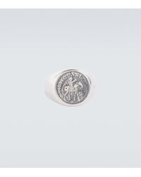 Tom Wood Anello in argento sterling Coin Pendant - Metallizzato