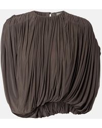 Magda Butrym - Draped Jersey Top - Lyst