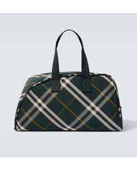 Burberry - Borsa Da Viaggio Check Medium - Lyst