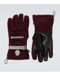 Brunello Cucinelli - Skihandschuhe Aus Baumwoll-Cord Mit Leder - Lyst