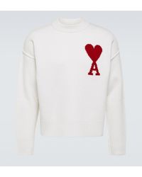 Ami Paris - Wool Ami De Coeur Sweater - Lyst