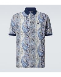 Etro - Paisley Cotton Polo Shirt - Lyst