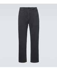 AURALEE - Pantalones Chinos Rectos De Algodon - Lyst