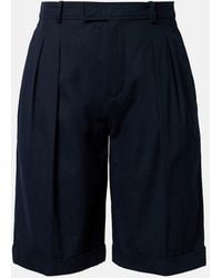 Saint Laurent - Cotton Bermuda Shorts - Lyst
