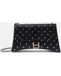 Balenciaga - Crush Xs Embellished Leather Shoulder Bag - Lyst