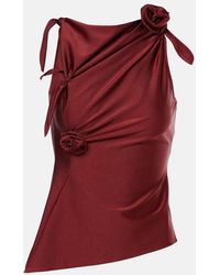 Coperni - Floral-Applique Asymmetric Top - Lyst