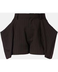 Sacai - Striped Bermuda Shorts - Lyst