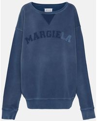 Maison Margiela - Besticktes Sweatshirt aus Baumwolle - Lyst