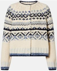Velvet - Tovah Fair Isle Wool-Blend Cardigan - Lyst