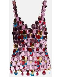 Rabanne - The Iconic Sparkle Discs Tops - Lyst