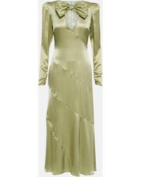 Alessandra Rich - Embellished Silk Gown - Lyst