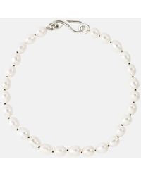 Sophie Buhai - Collana Deco Collar in argento sterling con perle - Lyst