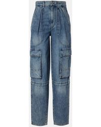 Isabel Marant - Jeans Cargo Nayla A Vita Alta - Lyst