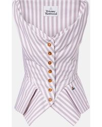 Vivienne Westwood - Monday Striped Cotton Top - Lyst