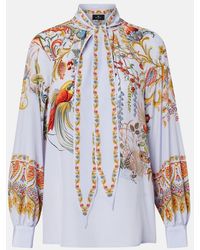 Etro - Semi-Sheer Jacquard Blouse - Lyst