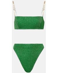 Oséree - Lumiere O Chain Lame Bikini - Lyst