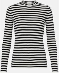Lisa Yang - Vivian Striped Cotton And Cashmere Top - Lyst