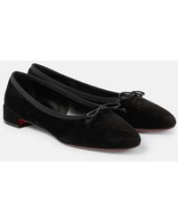 Christian Louboutin - Sweetie Jane Suede Ballet Flats - Lyst