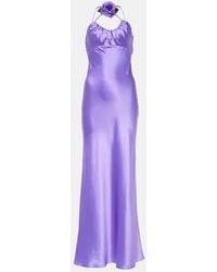 Rodarte - Robe Aus Seiden-Charmeuse - Lyst