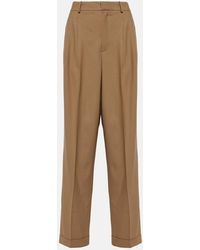 Polo Ralph Lauren - High-rise Wool-blend Wide-leg Pants - Lyst