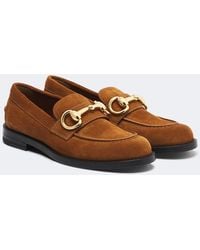 Gucci - Boulevard Horsebit Suede Loafers - Lyst