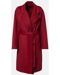 JOSEPH - Wool And Cashmere Wrap Coat - Lyst