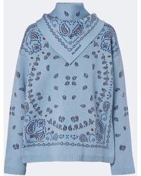 Alanui - Bandana Jacquard Virgin Wool Sweater - Lyst