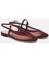 Gianvito Rossi - Sling Organza Ballet Flats - Lyst