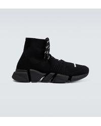 Balenciaga - Speed 2.0 Lace-up Stretch-knit Trainers - Lyst