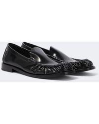 Saint Laurent - Theobald Cassandre Leather Loafers - Lyst