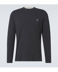 Brunello Cucinelli - Camiseta En Jersey De Algodon Con Logo - Lyst