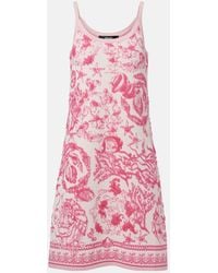 Versace - Minikleid Underwater Barocco Aus Jacquard-Strick - Lyst