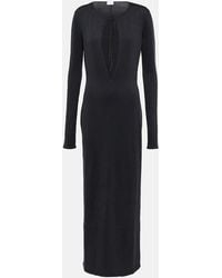 Magda Butrym - Cutout Silk Maxi Dress - Lyst