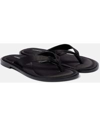 A.Emery - Morgan Satin Thong Sandals - Lyst