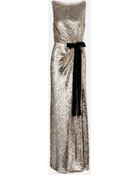 Jonathan Simkhai - Felicity Draped Sequined Gown - Lyst
