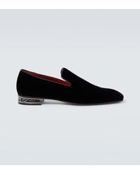 Christian Louboutin - Dandyrocks Velvet Loafers - Lyst