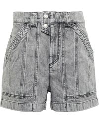 Damen Bekleidung Kurze Hosen Mini Shorts Étoile Isabel Marant Baumwolle Shorts Bayowel aus Baumwolle in Lila 