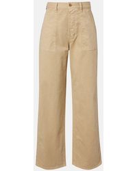 Nili Lotan - Whitney Cotton Wide-Leg Pants - Lyst