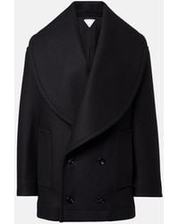 Bottega Veneta - Double-Breasted Wool Coat - Lyst
