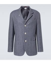 Brunello Cucinelli - Wool, Silk, And Cashmere Blazer - Lyst