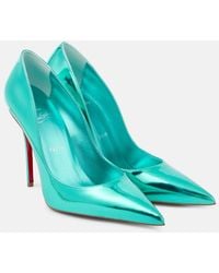 Christian Louboutin - Miss Z 100 Metallic Leather Pumps - Lyst