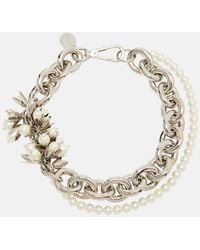 Simone Rocha - Embellished Faux Pearl Necklace - Lyst