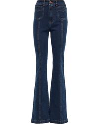 Donna Abbigliamento da Jeans da Jeans a zampa e a campana Jeans svasati a vita altaLanvin in Denim di colore Blu 