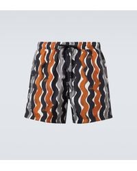 ZEGNA - Printed Swim Trunks - Lyst