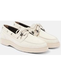 Brunello Cucinelli - Suede Boat Shoes - Lyst