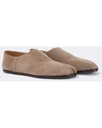 Maison Margiela - Tabi Suede Slip-Ons - Lyst